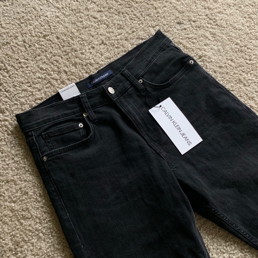 Calvin Klein Mid-Rise Denim x Black